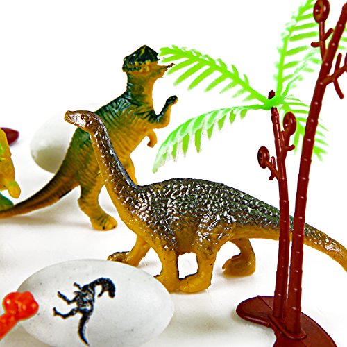 Mini Dinosaur Toy Set 35 Piece, Plastic Assorted Dinosaur Figu