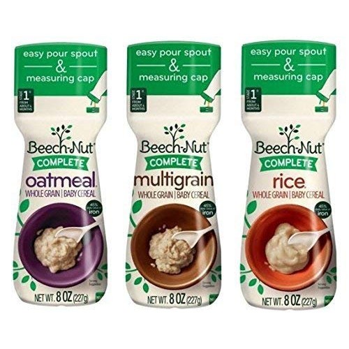 3 Pack Bundle Beech-Nut Baby Cereal: Rice, Oatmeal, And Multigra