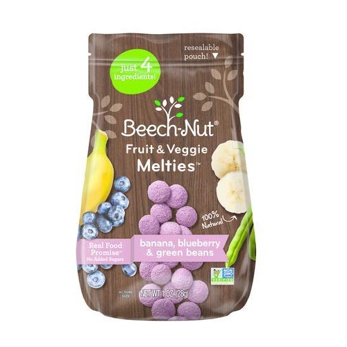 Beech-Nut Fruit &Amp; Veggie Melties Banana Blueberry &Amp; Green Beans