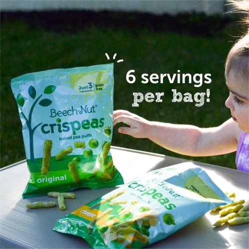 Beech-Nut Toddler Snacks, Original Crispeas Baked Pea Puffs, 1.4...