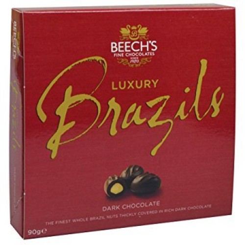 Beechs Luxury Dark Chocolate Brazils 90G Box