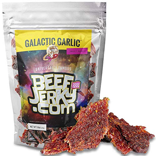 Beefjerky.Com, Gourmet Garlic Beef Jerky Galactic Garlic, 8 Oz