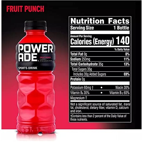 BEEQ BOX - Pack of 6 Powerade Sports Drink Variety Pack 20 fl....