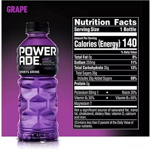 BEEQ BOX - Pack of 6 Powerade Sports Drink Variety Pack 20 fl....