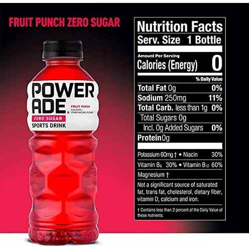 BEEQ BOX - Pack of 9 Powerade Zero Sports Drink Variety Pack 2...
