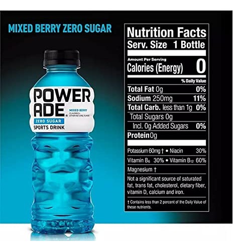 BEEQ BOX - Pack of 9 Powerade Zero Sports Drink Variety Pack 2...