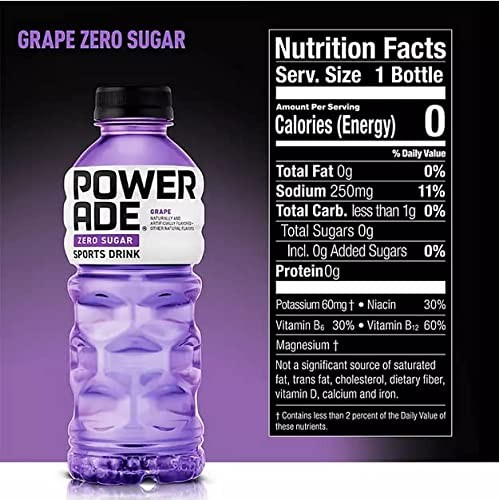 BEEQ BOX - Pack of 9 Powerade Zero Sports Drink Variety Pack 2...