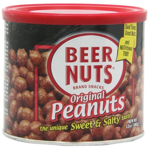 Beer Nuts Original Peanuts, 12-Ounce Cans Pack Of 6