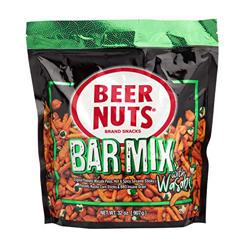 Beer Nuts Bar Mix With Wasabi - 32 Oz Resealable Bag, Original P