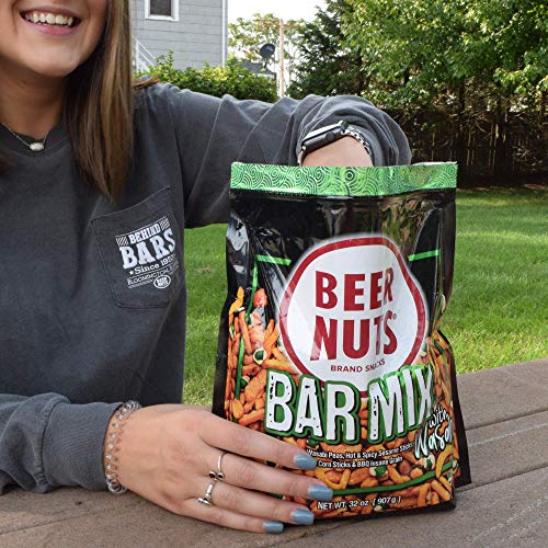 Beer Nuts Bar Mix With Wasabi - Grab Bag - 20 Oz Resealable Bag,