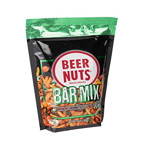 Beer Nuts Bar Mix With Wasabi - Grab Bag - 20 Oz Resealable Bag,