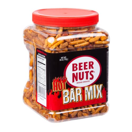 BEER NUTS Habanero Hot Bar Mix - Flaming Snack of Salty & Spicy ...