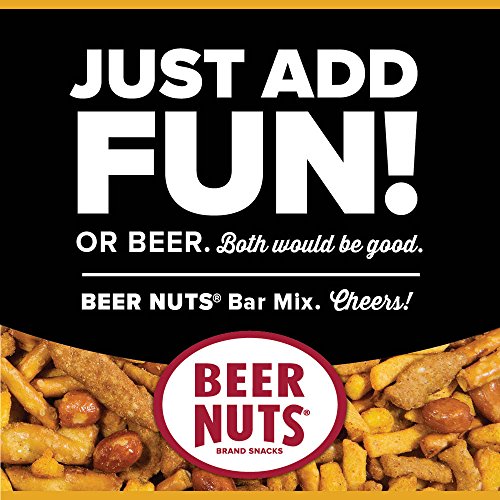 Beer Nuts Original Bar Mix - 26 Oz Resealable Jar, Pretzels, Che