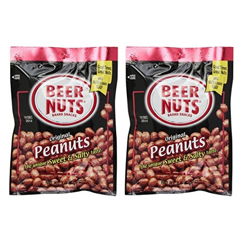 Beer Nuts Original Peanuts, Sweet And Salty, 4 Oz. Bag - 2 Pack!