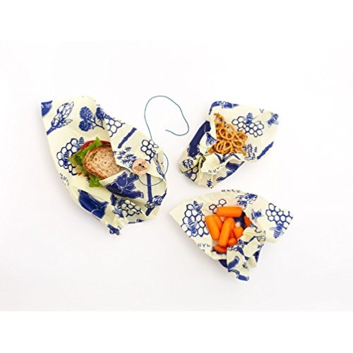 Bees Wrap Lunch Pack, Eco Friendly Reusable Sandwich &Amp; Food Wra