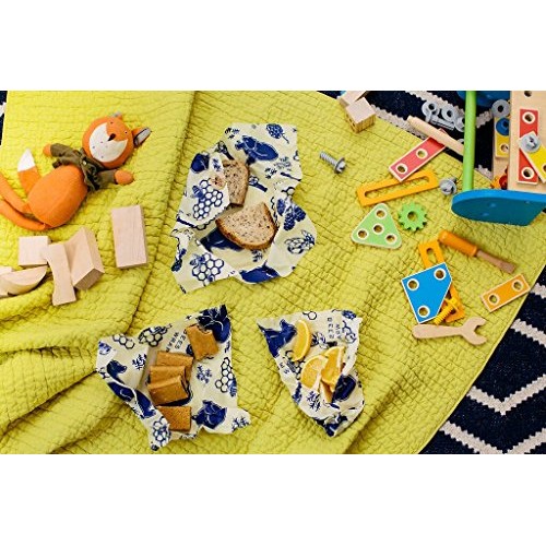 Bees Wrap Lunch Pack, Eco Friendly Reusable Sandwich &Amp; Food Wra
