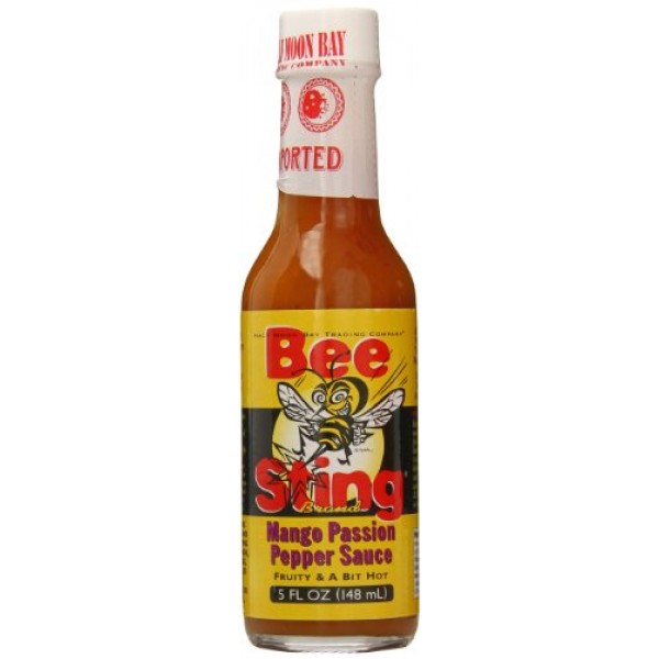Bee Sting Pepper Sauce, Mango Passion, 5 Ounce