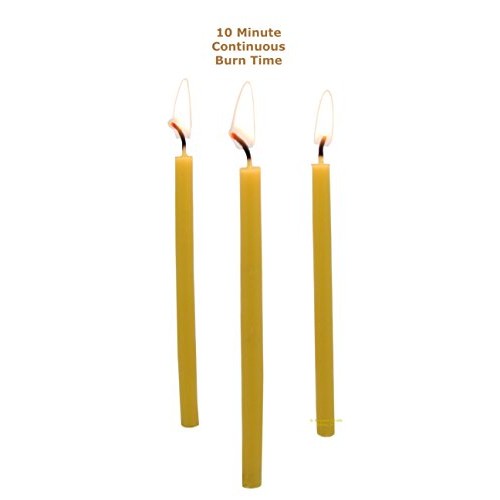 Beeswax Candle Works - 5 Inch Birthday Candles 24-Pack - 100% Us