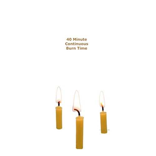 Beeswax Candle Works - 5 Inch Birthday Candles 24-Pack - 100% Us