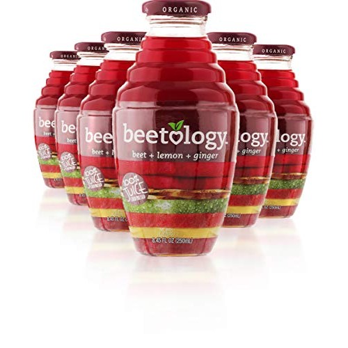 Beetology Organic Beet, Lemon And Ginger Juice 8.45Oz 6 Pack