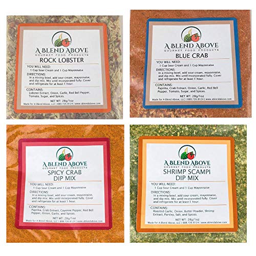A Blend Above 4 Pack Seafood Lovers Dip Mix Seasonings Includes ...
