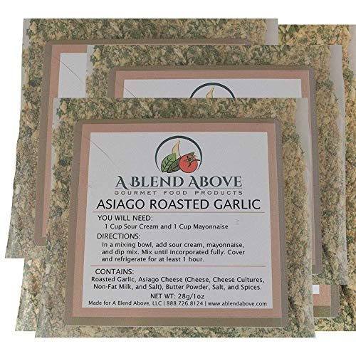A Blend Above Asiago Roasted Garlic Dip Mix Mixed Seasonings Pac
