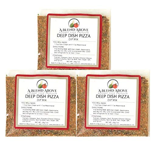 A Blend Above Deep Dish Pizza Mixed Seasonings Packet Dip Mix 3...