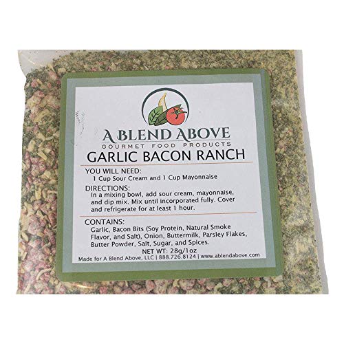 A Blend Above Garlic Bacon Ranch Dip Mix, Seasonings Packet 3 P