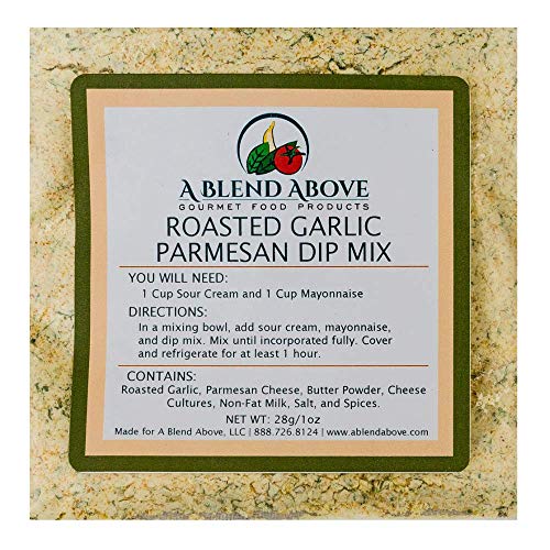 A Blend Above Roasted Garlic Parmesan Dip Mix Mixed Seasonings P