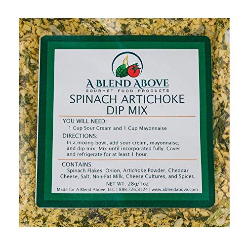 A Blend Above Spinach Artichoke Dip Mix Seasonings Packet, Gourm