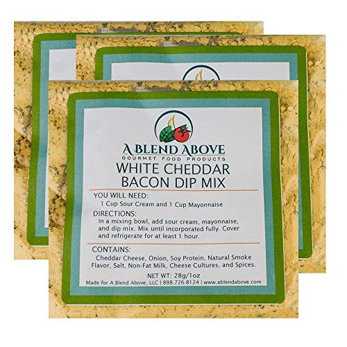 A Blend Above White Cheddar Bacon Dip Mix Mixed Seasonings Packe