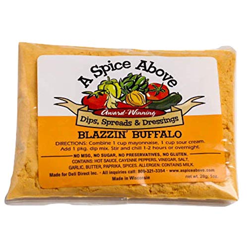 A Spice Above 5 Pack Spicy Dips Mixed Seasonings Packets Include