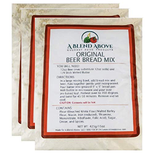 Original Beer Bread Mix Packets, Beer Infused Loaf Blend, 15 Oz