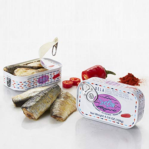 Bela Olhao Sardines In Hot Sauce, 4.25 Ounce - 12 Per Case.