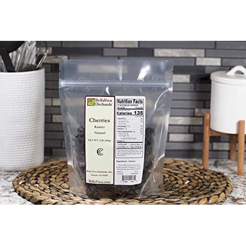 Bella Viva Orchards Natural Dried Rainier Cherries, Sweet no Sug...