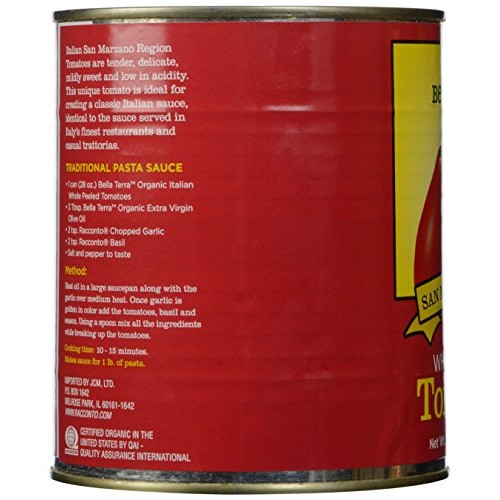 Bella Terra San Marzano Region Whole Peeled Tomatoes, 28 Oz
