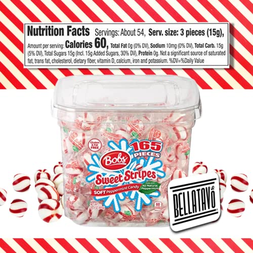 Soft Peppermint Candy Bundle! Includes One-28.4 oz Tub of Bobs ...