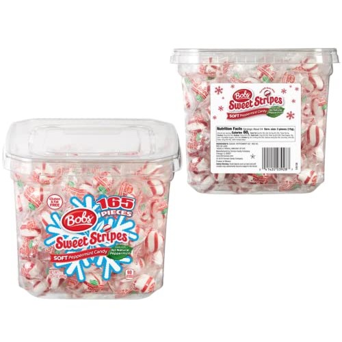Soft Peppermint Candy Bundle! Includes One-28.4 oz Tub of Bobs ...
