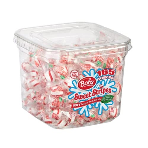 Soft Peppermint Candy Bundle! Includes One-28.4 oz Tub of Bobs ...
