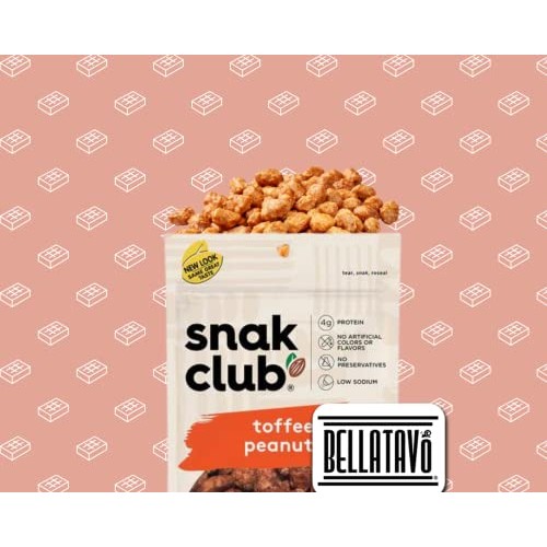 Toffee Peanuts Bundle. Includes Three-7.5 Oz Bags Of Snak Club T