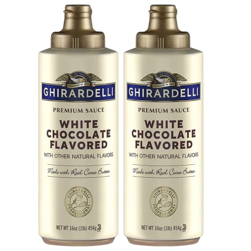 White Chocolate Sauce Bundle. Includes Two-16 Oz Ghirardelli Whi...