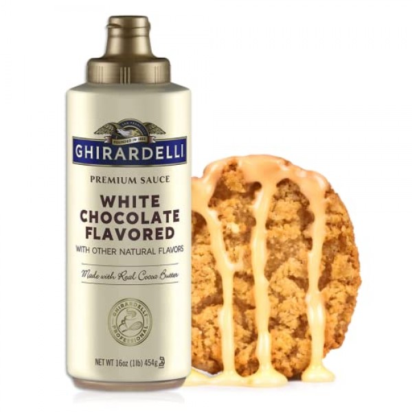 White Chocolate Sauce Bundle. Includes Two-16 Oz Ghirardelli Whi...
