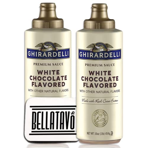 White Chocolate Sauce Bundle. Includes Two-16 Oz Ghirardelli Whi...