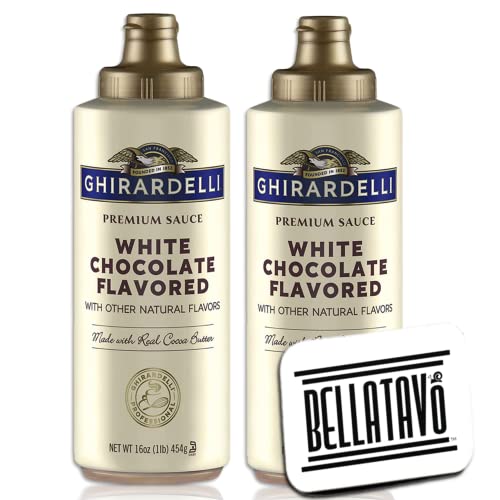 White Chocolate Sauce Bundle. Includes Two-16 Oz Ghirardelli Whi...