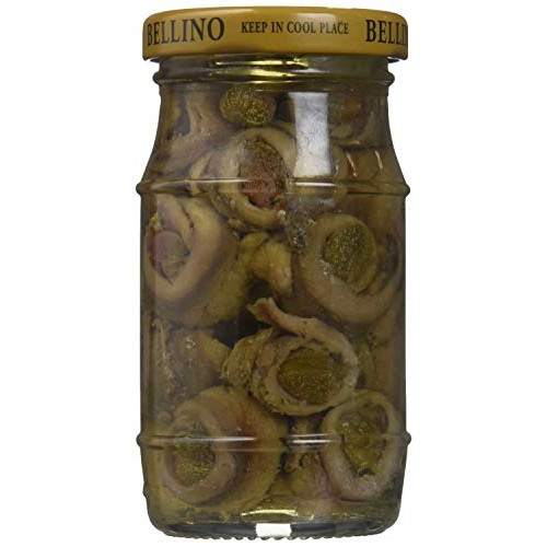 Bellino Rolled Fillet Anchovy, 4.25 Ounce Jar Pack Of 4