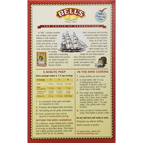 Bells Traditional Ready Mixed Stuffing 6 Oz Pack Of 3