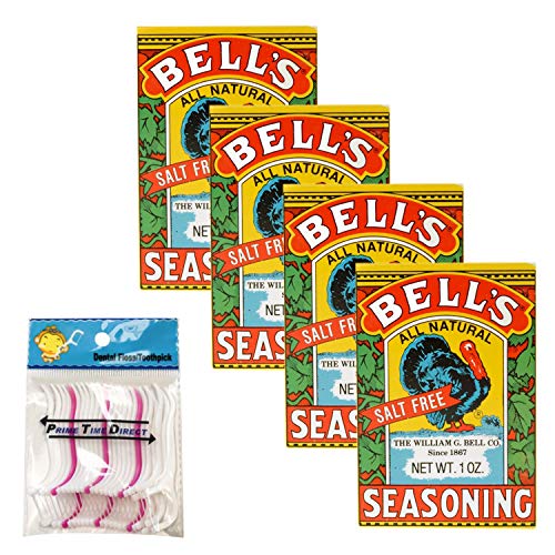 Bells All Natural Seasoning - 1 Oz Pack Of 4 Bundled With 20C