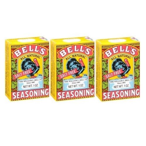 Bells All Natural Salt Free Poultry / Turkey Seasoning 1 Oz Pa