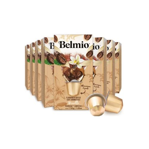 Belmio Coffee Capsules, Vanilla, Medium Roast, 80 Count, Aluminu