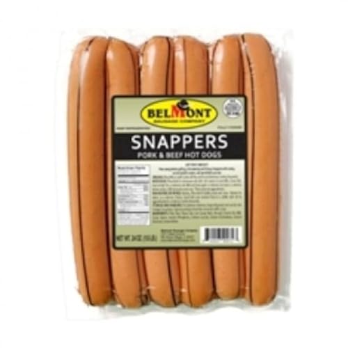 Belmont Snappers Pork & Beef Hot Dogs 1.5lb - Grill Up Premium Q...